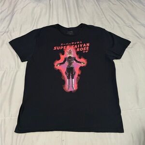 Super Saiyan Rose Graphic Tee - Black